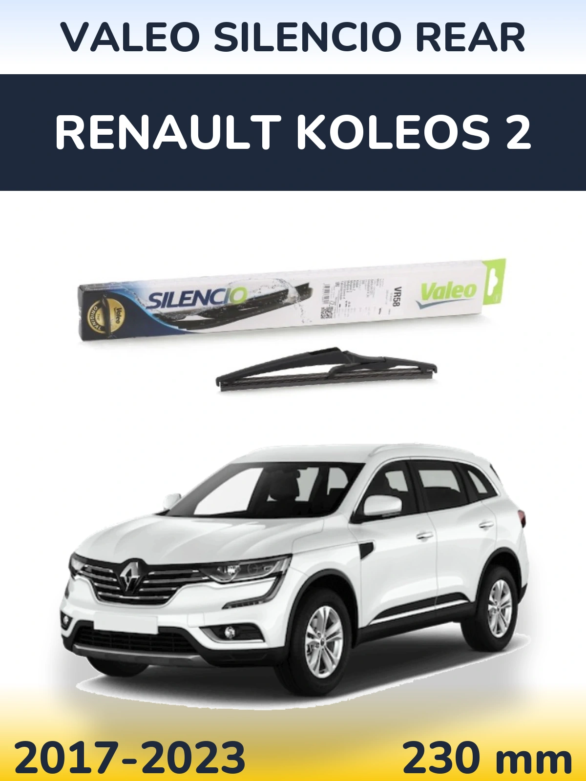 Zadní stěrač Valeo Silencio Rear 240 mm pro Renault Koleos 2 2017-2023