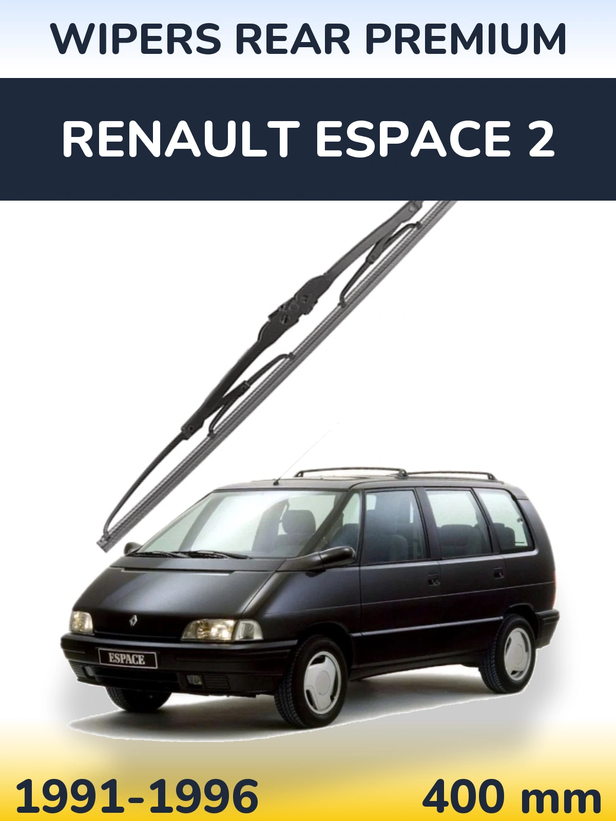 Задня щітка WIPERS REAR PREMIUM 400 мм для Renault Espace 2 1991-1996