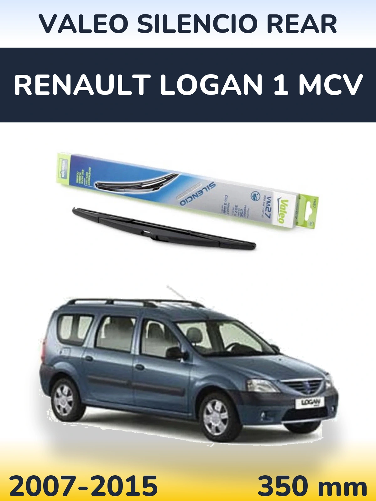 Zadní stěrač Valeo Silencio Rear 350 mm pro Renault Logan 1 MCV 2007-2015