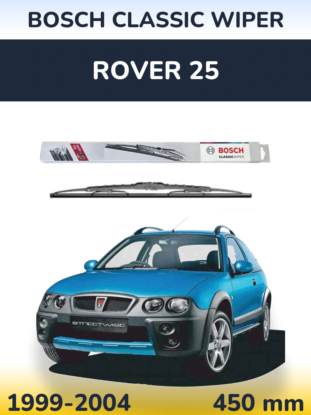 Zadní stěrač BOSCH Classic Wiper 450 mm pro Rover 25 1999-2004