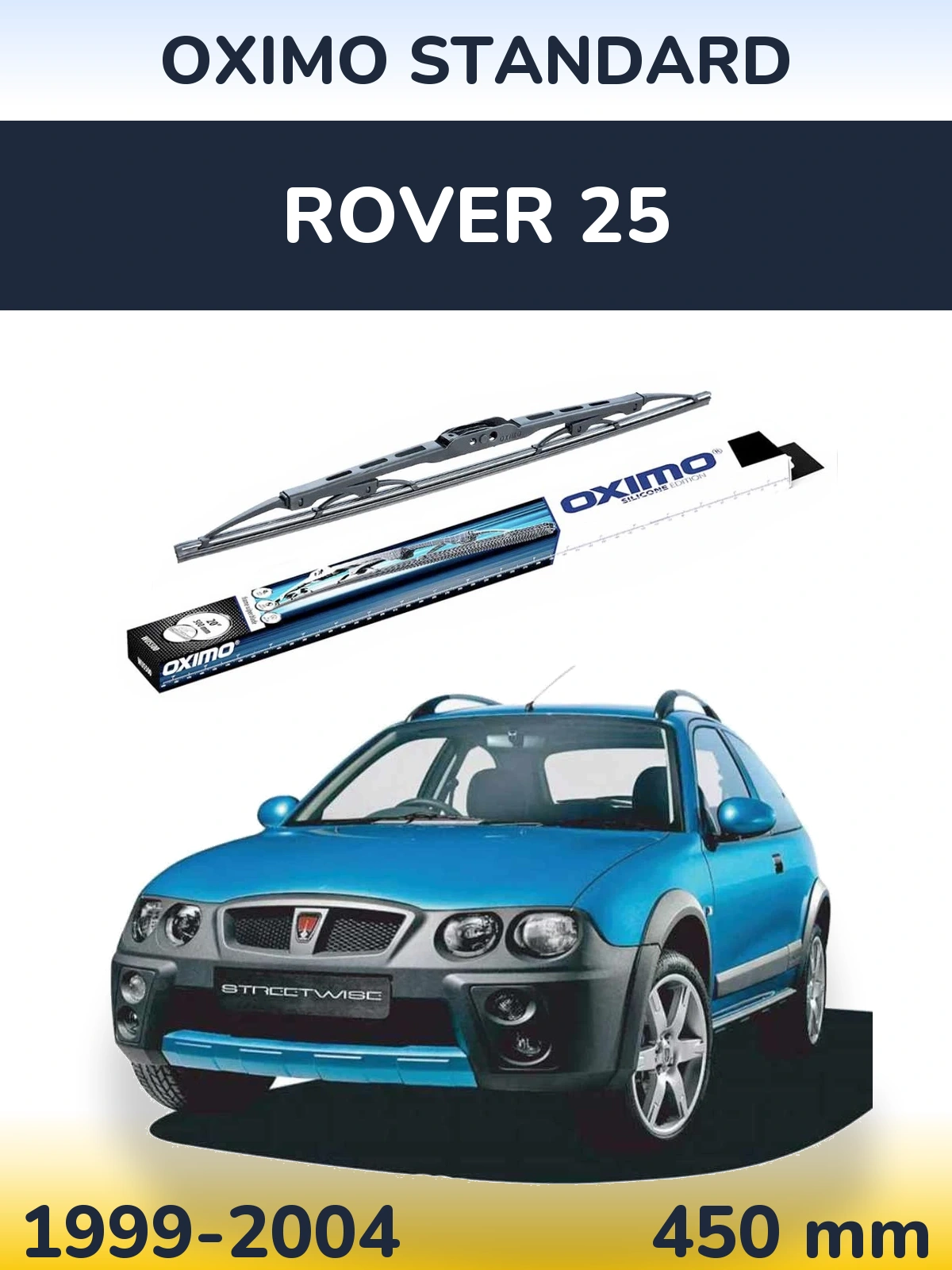 Zadní stěrač Oximo Standard 450 mm pro Rover 25 1999-2004