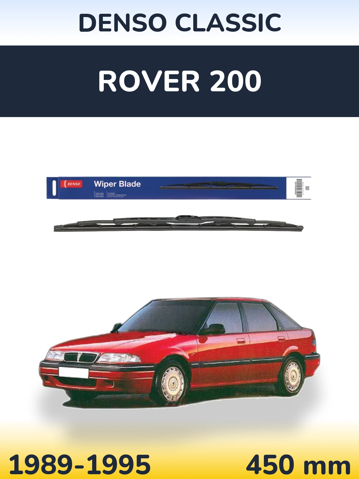 Zadní stěrač Denso Classic 450 mm pro Rover 200 1989-1995