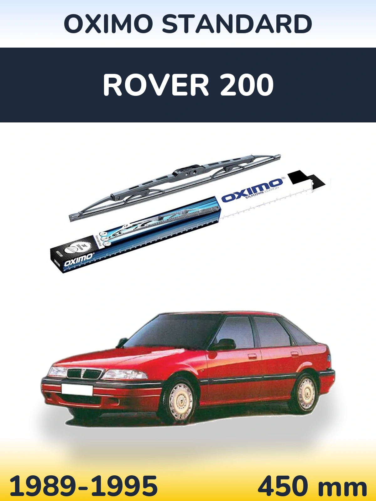 Zadní stěrač Oximo Standard 450 mm pro Rover 200 1989-1995