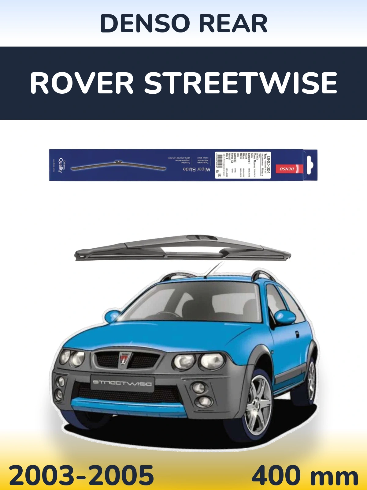 Zadní stěrač Denso Rear 400 mm pro Rover Streetwise 2003-2005