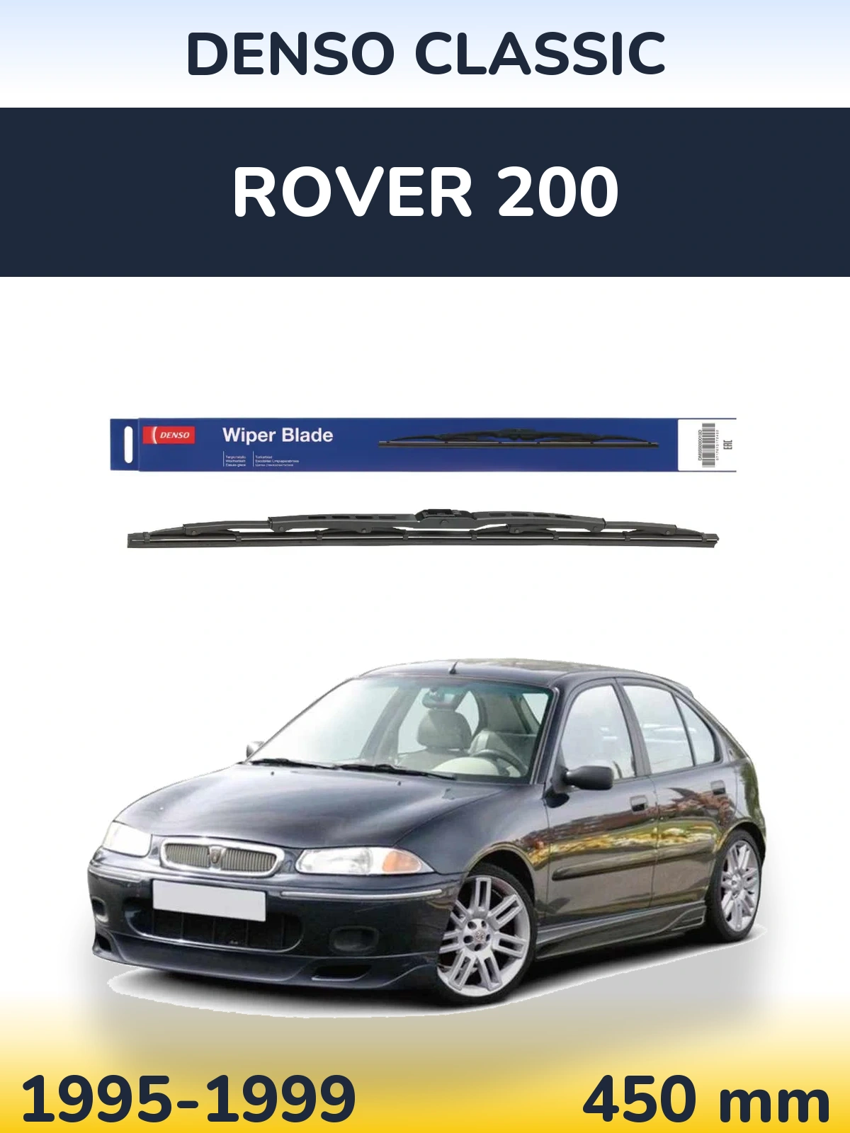 Zadní stěrač Denso Classic 450 mm pro Rover 200 1995-1999