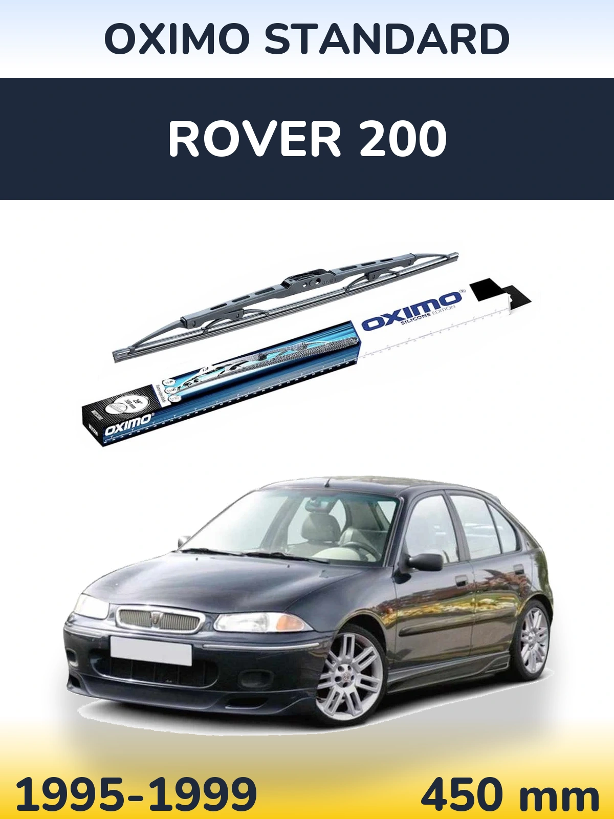 Zadní stěrač Oximo Standard 450 mm pro Rover 200 1995-1999