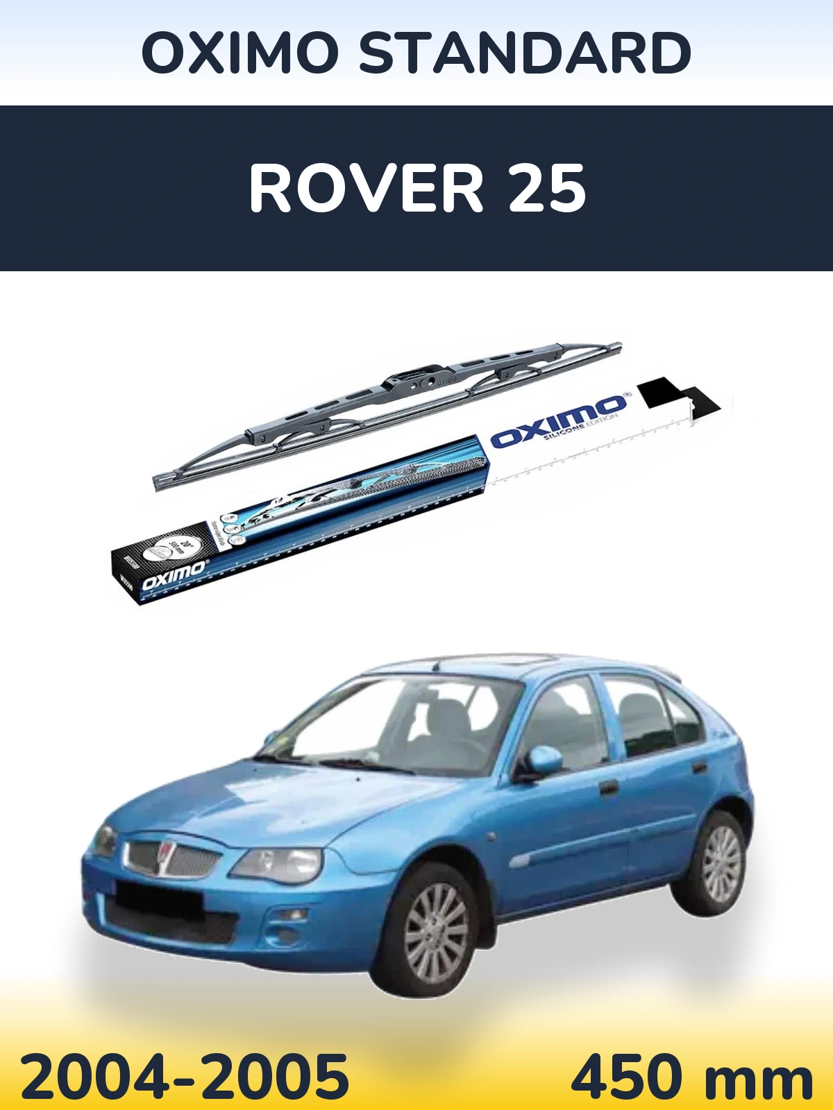 Zadní stěrač Oximo Standard 450 mm pro Rover 25 2004-2005