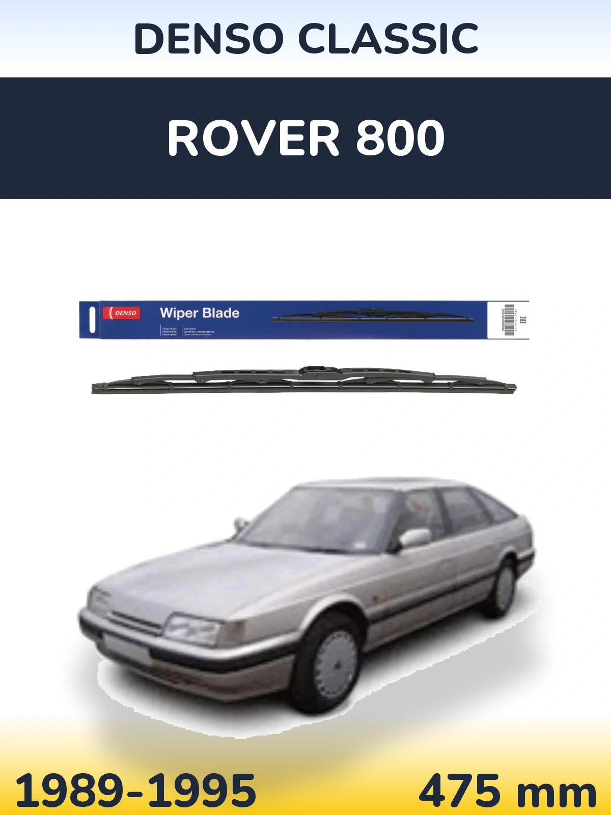 Zadní stěrač Denso Classic 475 mm pro Rover 800 1989-1995