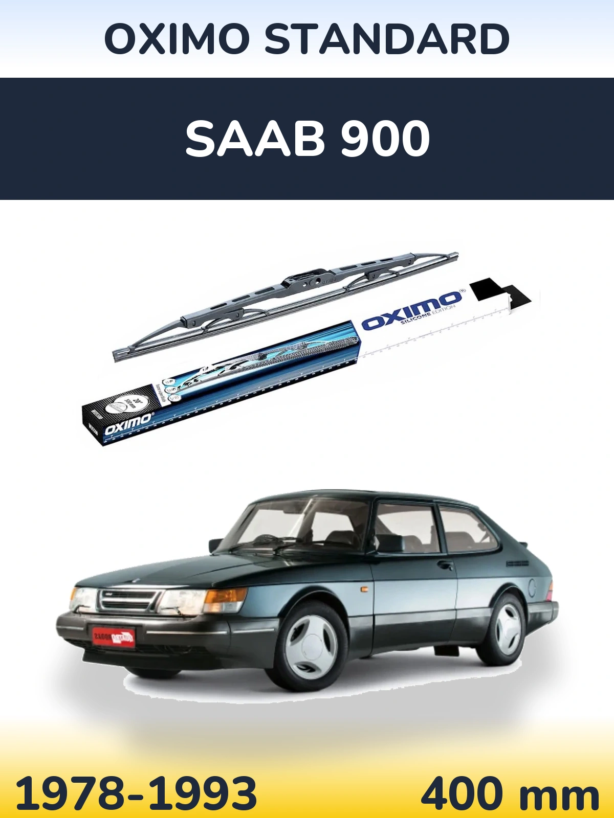 Zadní stěrač Oximo Standard 400 mm pro SAAB 900 1978-1993