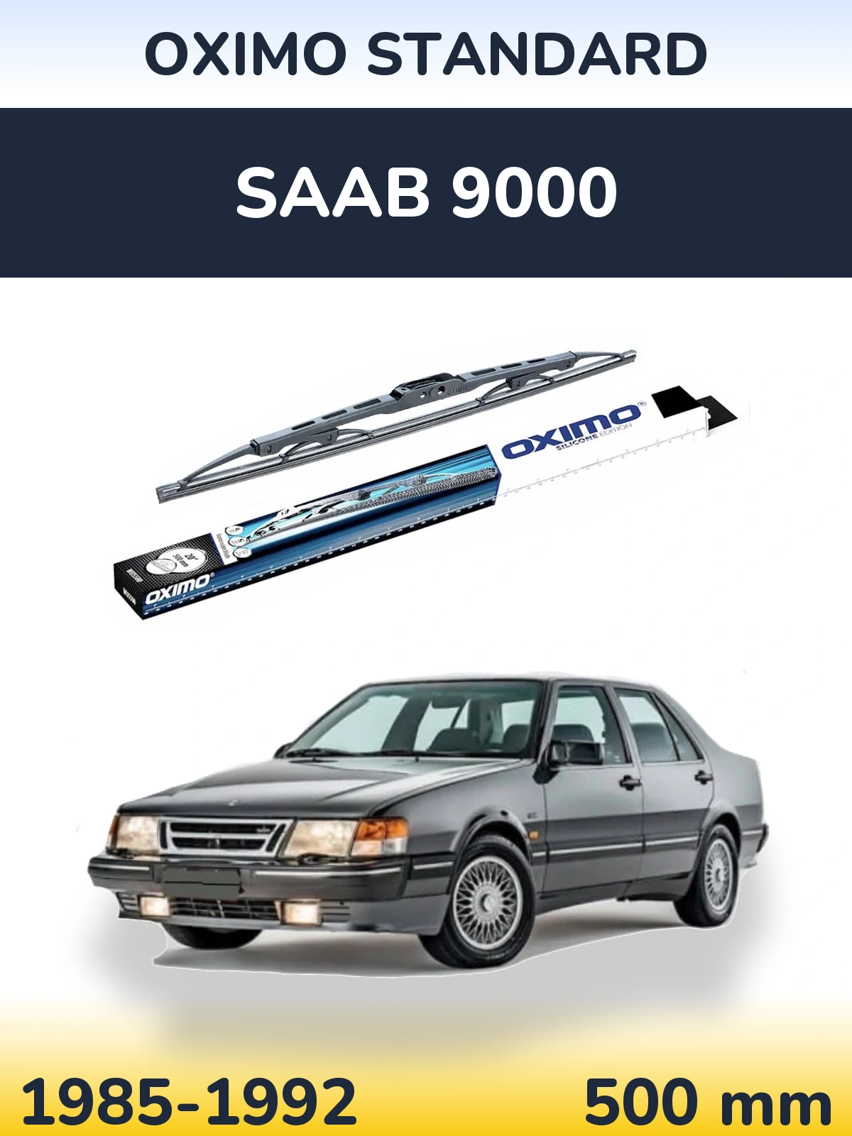 Zadní stěrač Oximo Standard 500 mm pro SAAB 9000 1985-1992