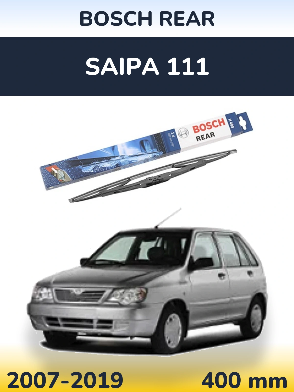 Zadní stěrač BOSCH Rear 400 mm pro Saipa 111 2007-2019