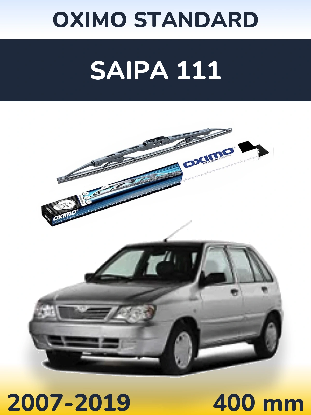 Zadní stěrač Oximo Standard 400 mm pro Saipa 111 2007-2019