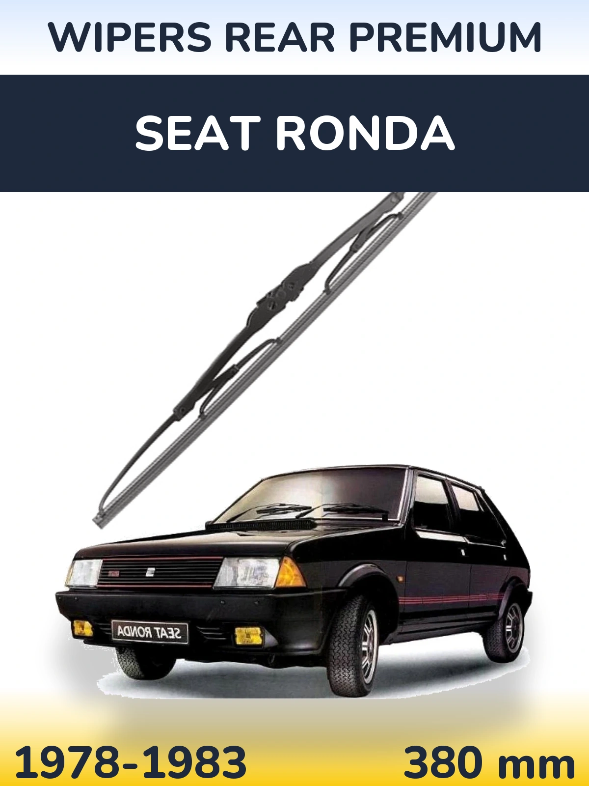 Zadní stěrač WIPERS REAR PREMIUM 380 mm pro SEAT Ronda 1978-1983