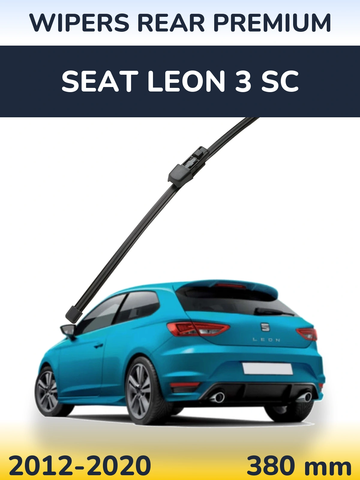 Задня щітка WIPERS REAR PREMIUM 380 мм для SEAT Leon 3 SC 2012-2020