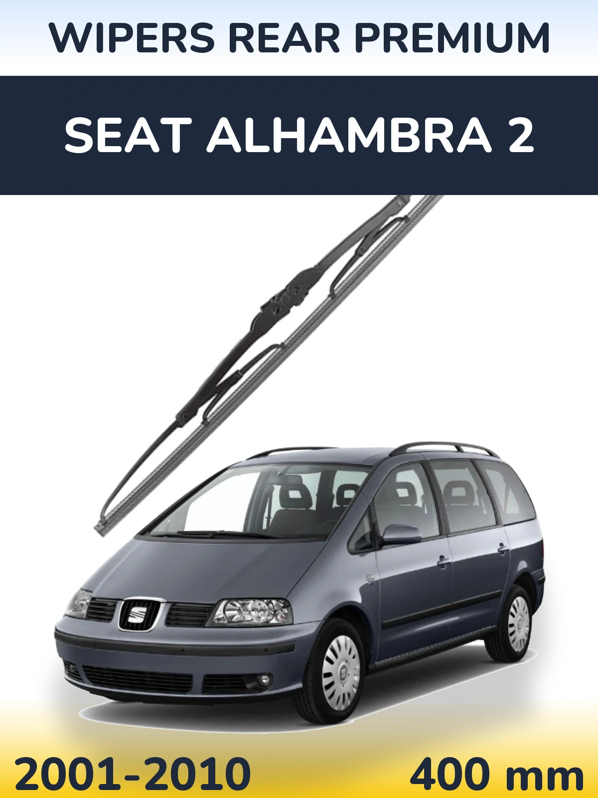 Zadní stěrač WIPERS REAR PREMIUM 400 mm pro SEAT Alhambra 2 2001-2010