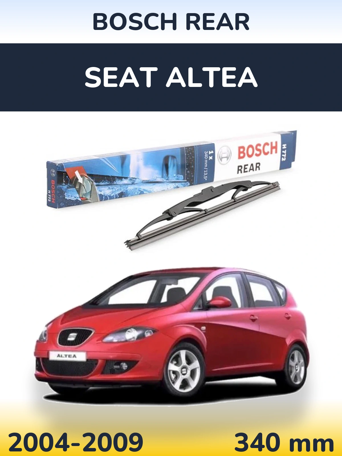 Zadní stěrač BOSCH Rear 340 mm pro SEAT Altea 2004-2009