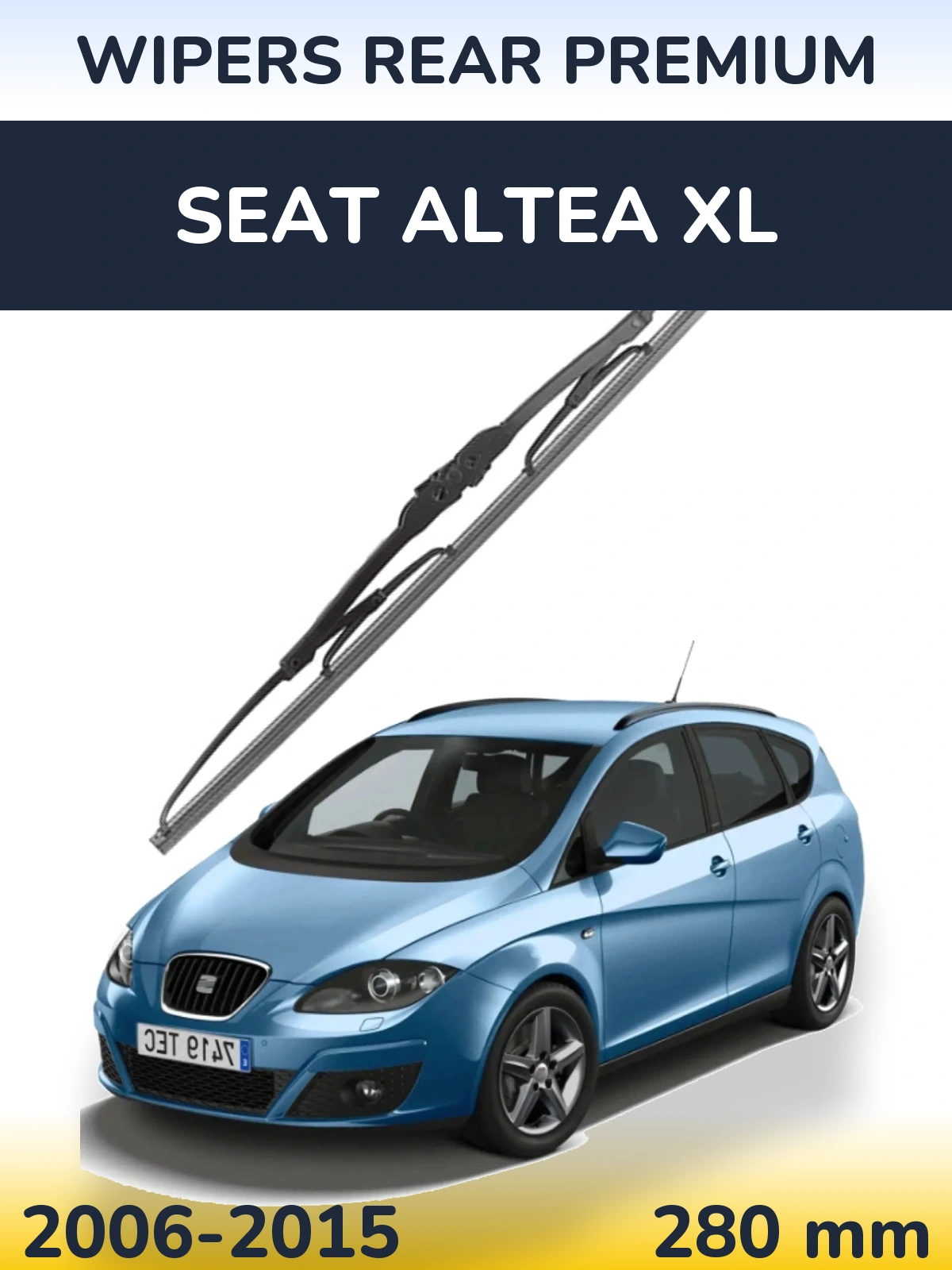 Задня щітка WIPERS REAR PREMIUM 280 мм для SEAT Altea XL 2006-2015
