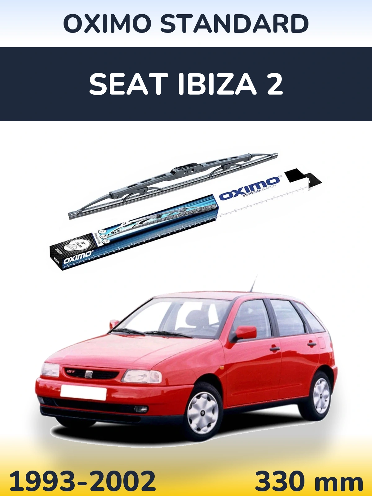 Zadní stěrač Oximo Standard 325 mm pro SEAT Ibiza 2 1993-2002