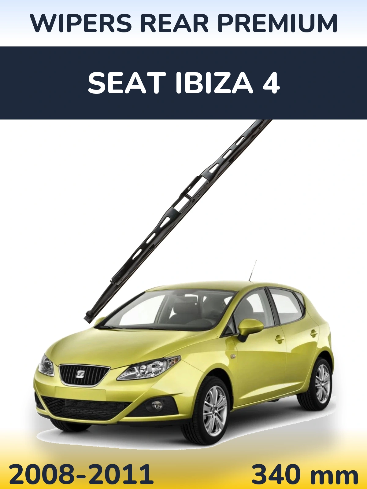 Задня щітка WIPERS REAR PREMIUM 340 мм для SEAT Ibiza 4 2008-2011