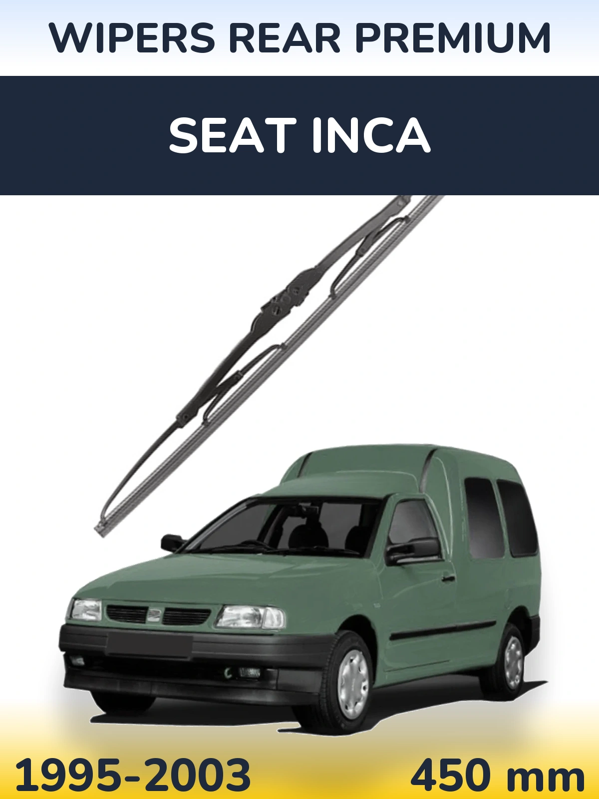 Zadní stěrač WIPERS REAR PREMIUM 450 mm pro SEAT Inca 1995-2003
