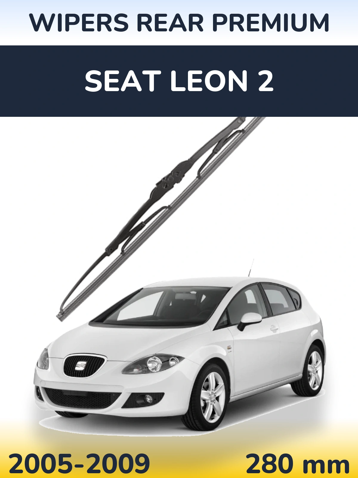 Zadní stěrač WIPERS REAR PREMIUM 280 mm pro SEAT Leon 2 2005-2009