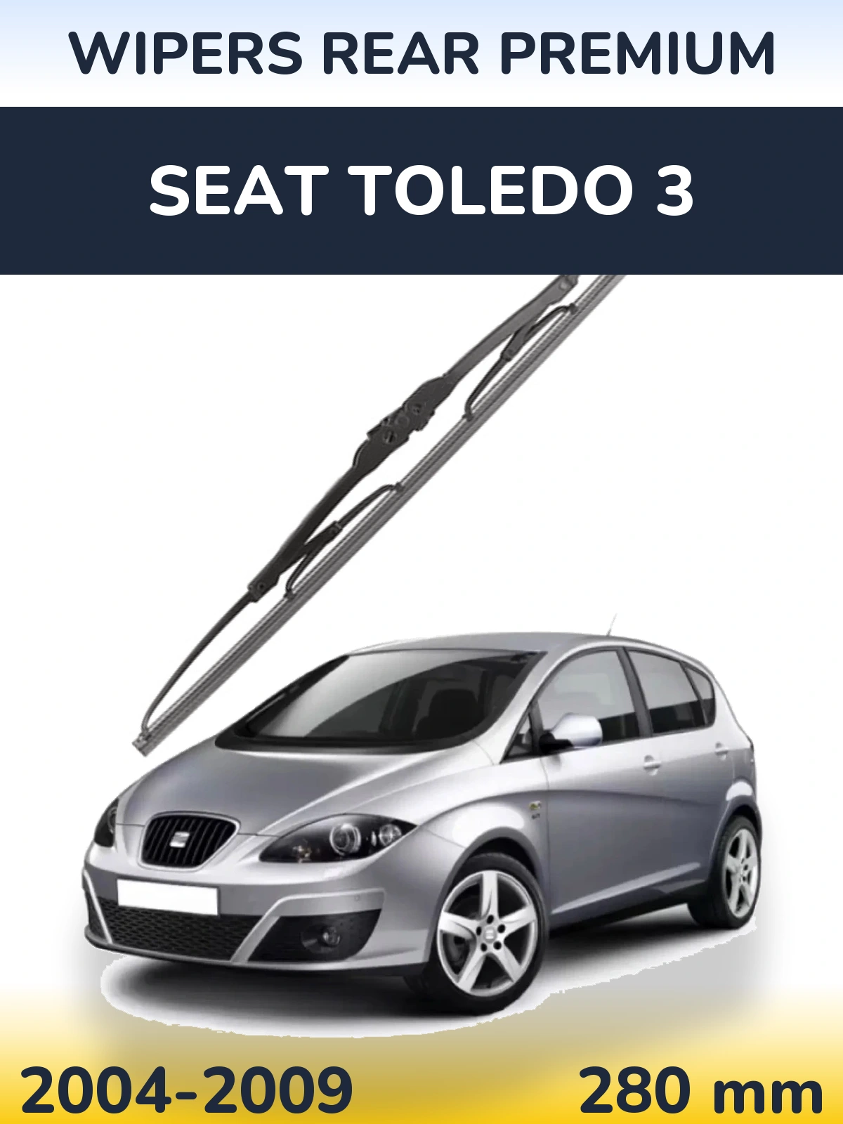 Zadní stěrač WIPERS REAR PREMIUM 280 mm pro SEAT Toledo 3 2004-2009