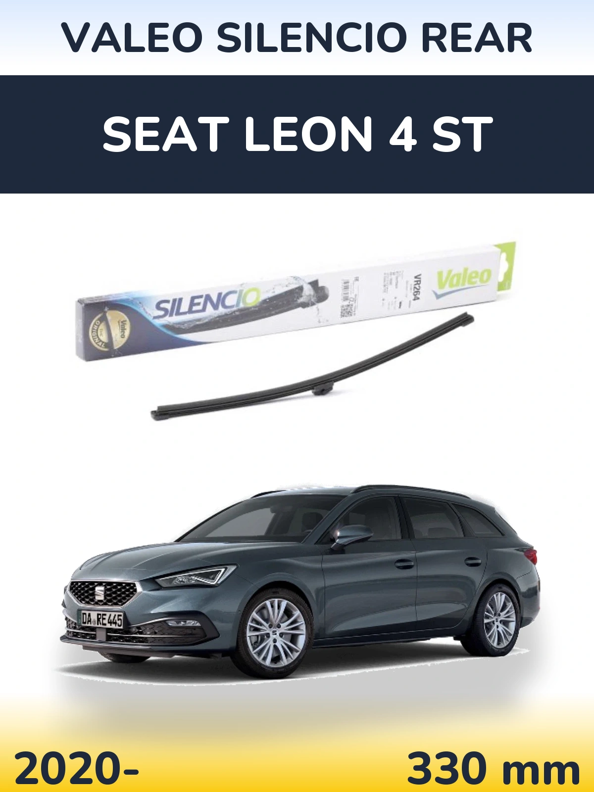 Zadní stěrač Valeo Silencio Rear 320 mm pro SEAT Leon 4 ST 2020-2026