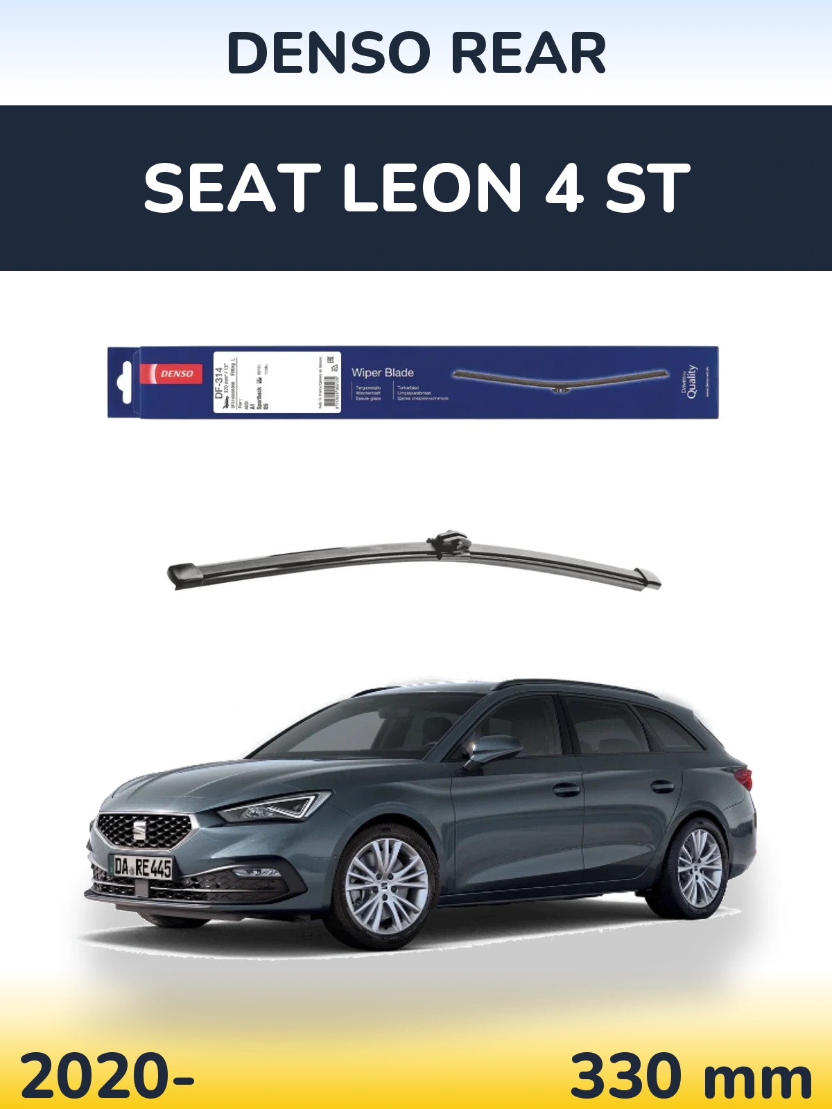 Zadní stěrač Denso Rear 320 mm pro SEAT Leon 4 ST 2020-2026