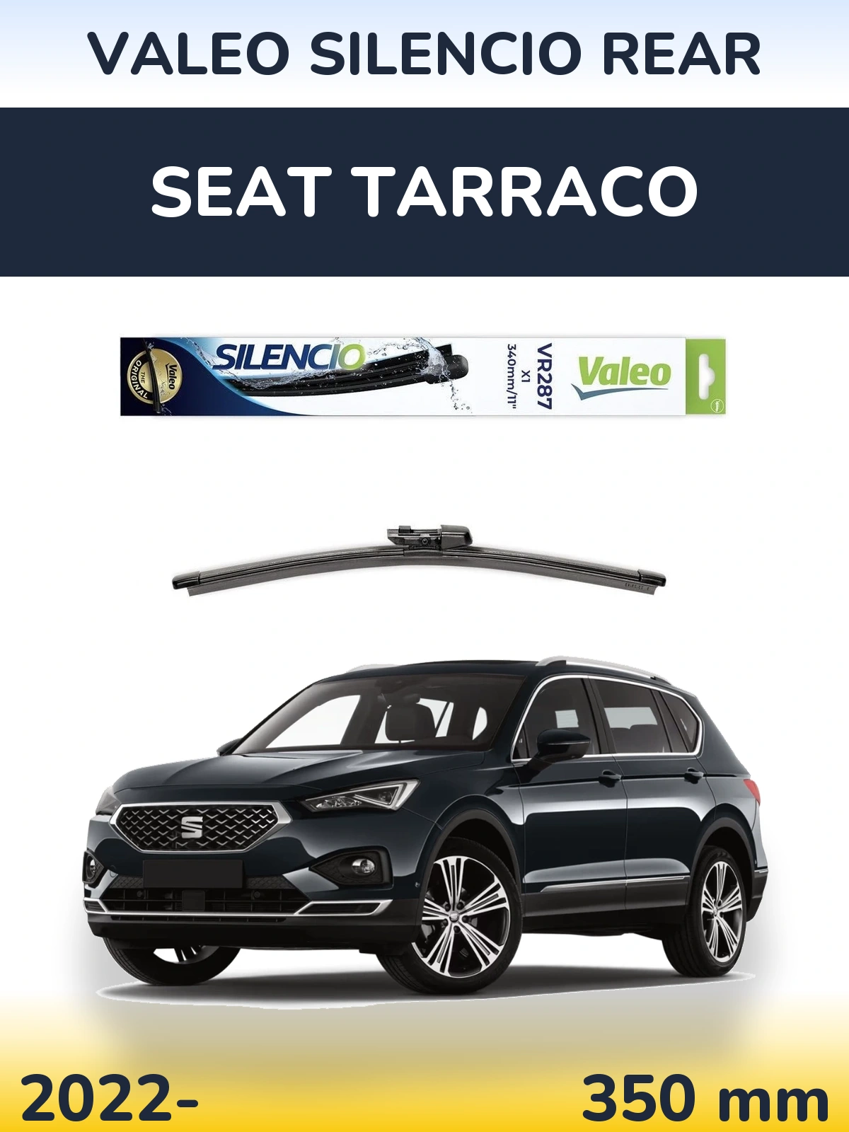 Zadní stěrač Valeo Silencio Rear 340 mm pro SEAT Tarraco 2022-2026