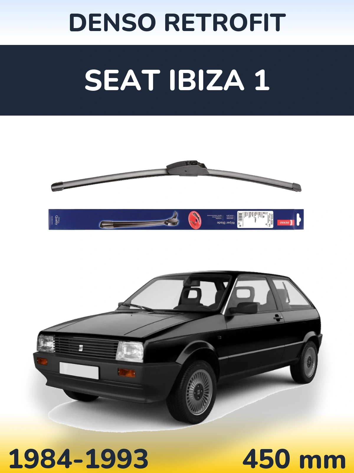 Přední stěrač Denso Retrofit 450 mm pro SEAT Ibiza 1 1984-1993