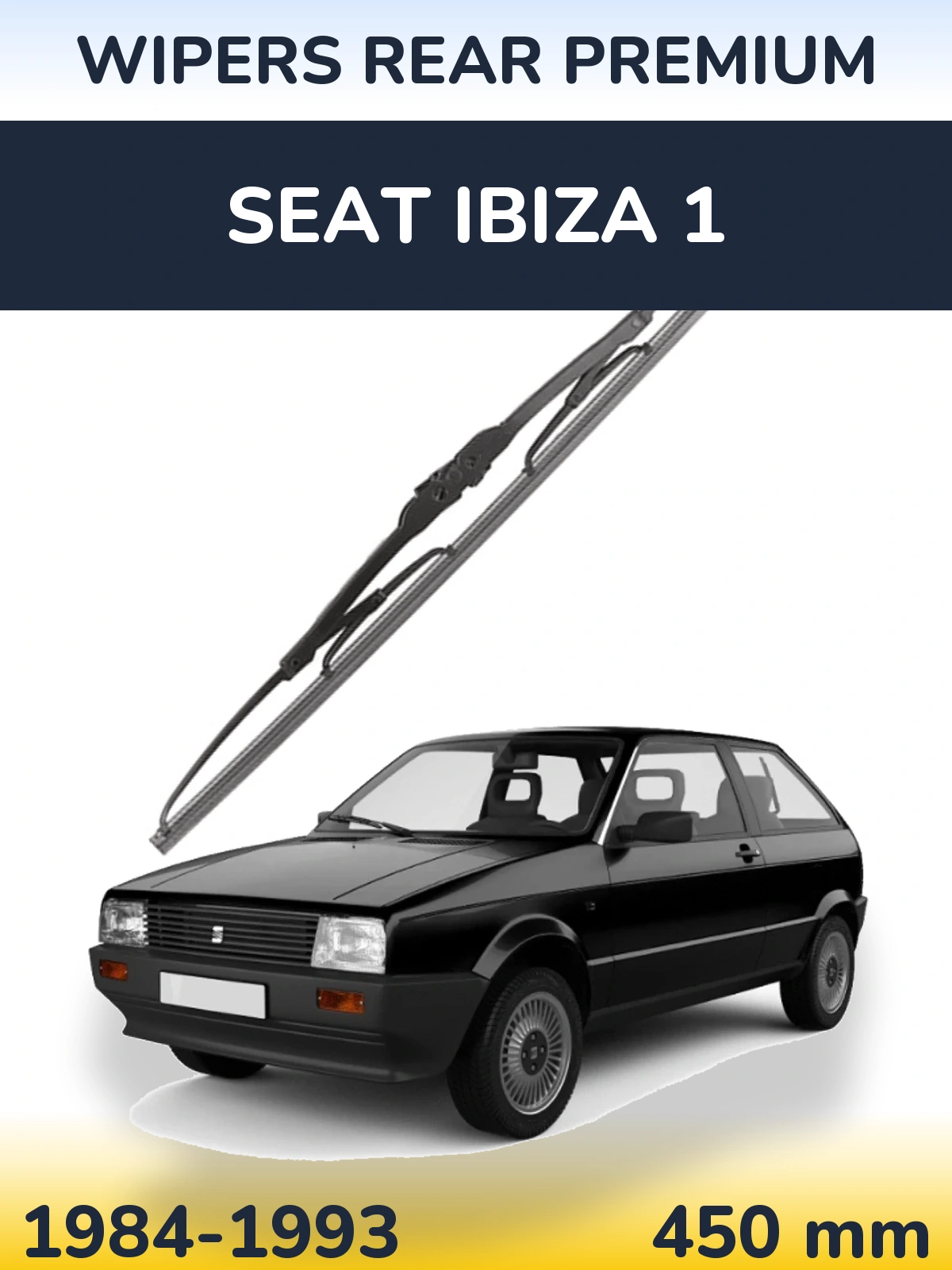 Zadní stěrač WIPERS REAR PREMIUM 450 mm pro SEAT Ibiza 1 1984-1993