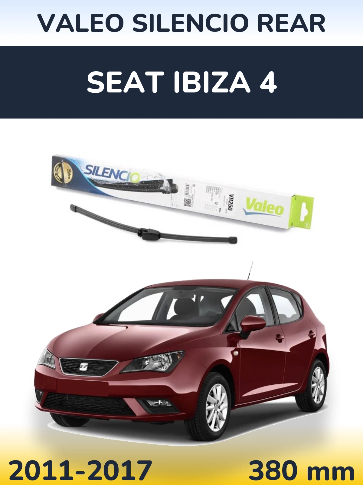Задня щітка Valeo Silencio Rear 335 мм для SEAT Ibiza 4 2011-2017