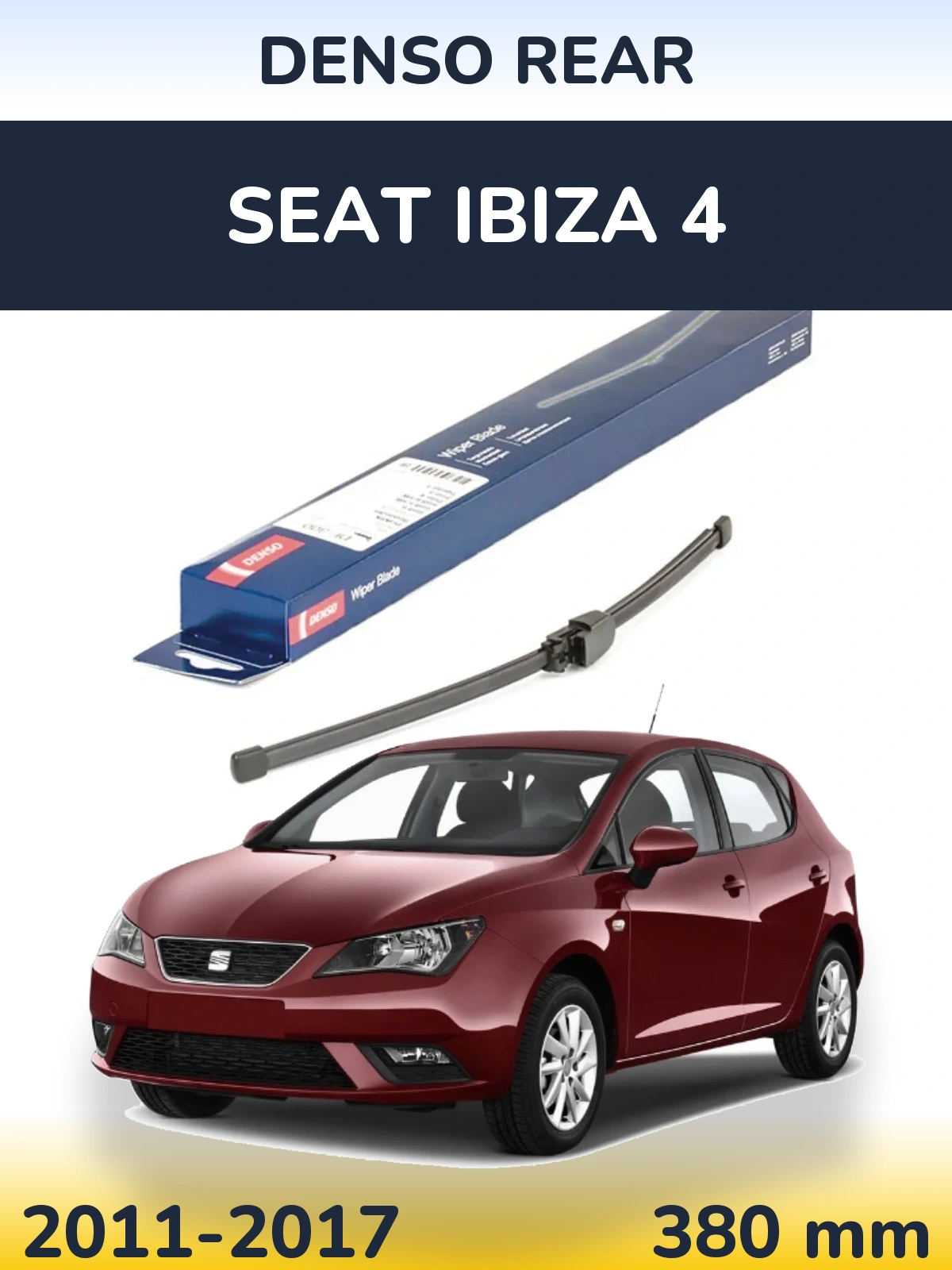 Zadní stěrač Denso Rear 335 mm pro SEAT Ibiza 4 2011-2017