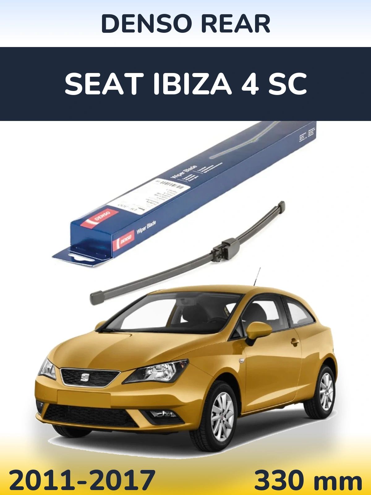 Zadní stěrač Denso Rear 335 mm pro SEAT Ibiza 4 SC 2011-2017