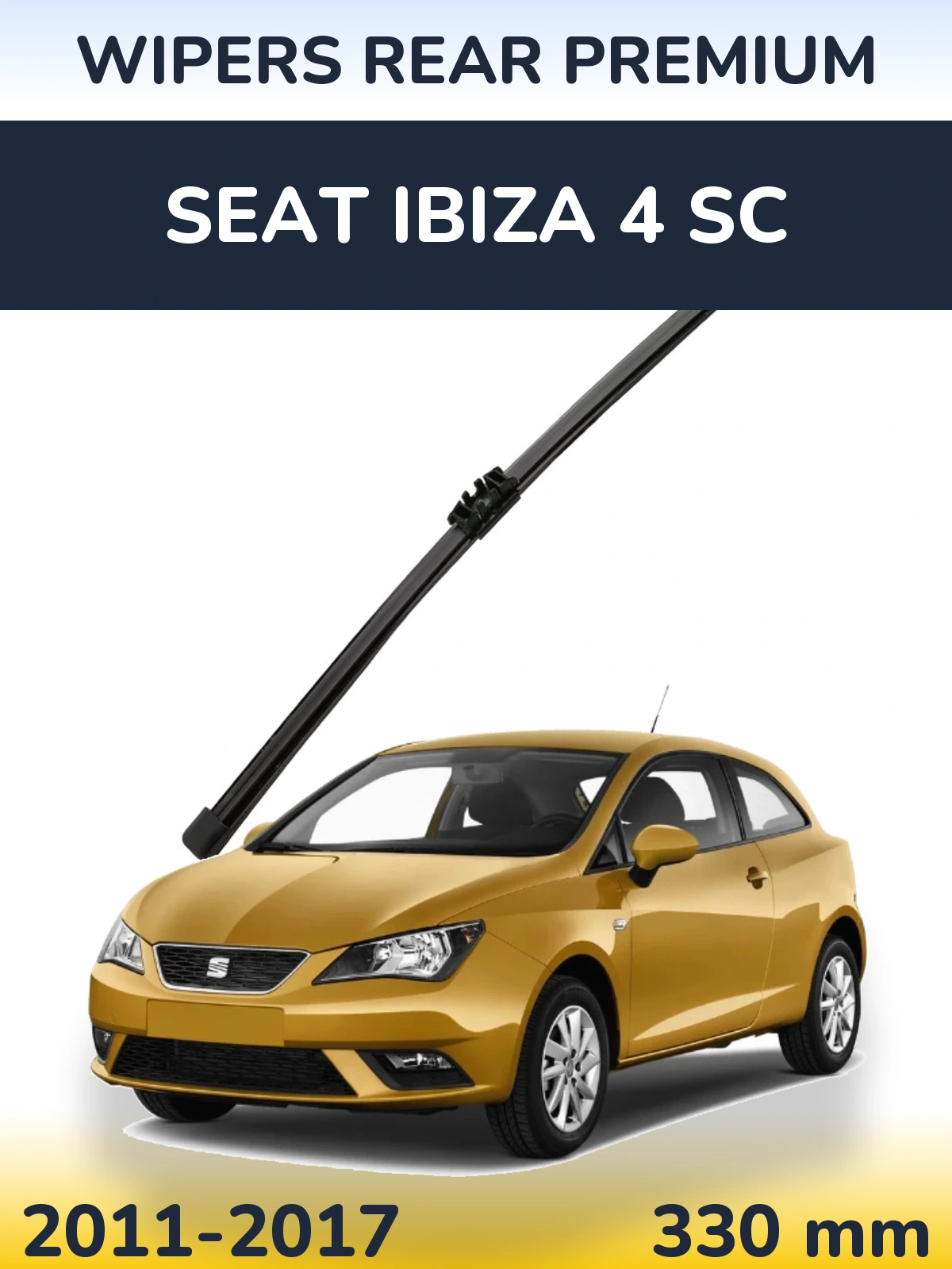 Zadní stěrač WIPERS REAR PREMIUM 330 mm pro SEAT Ibiza 4 SC 2011-2017