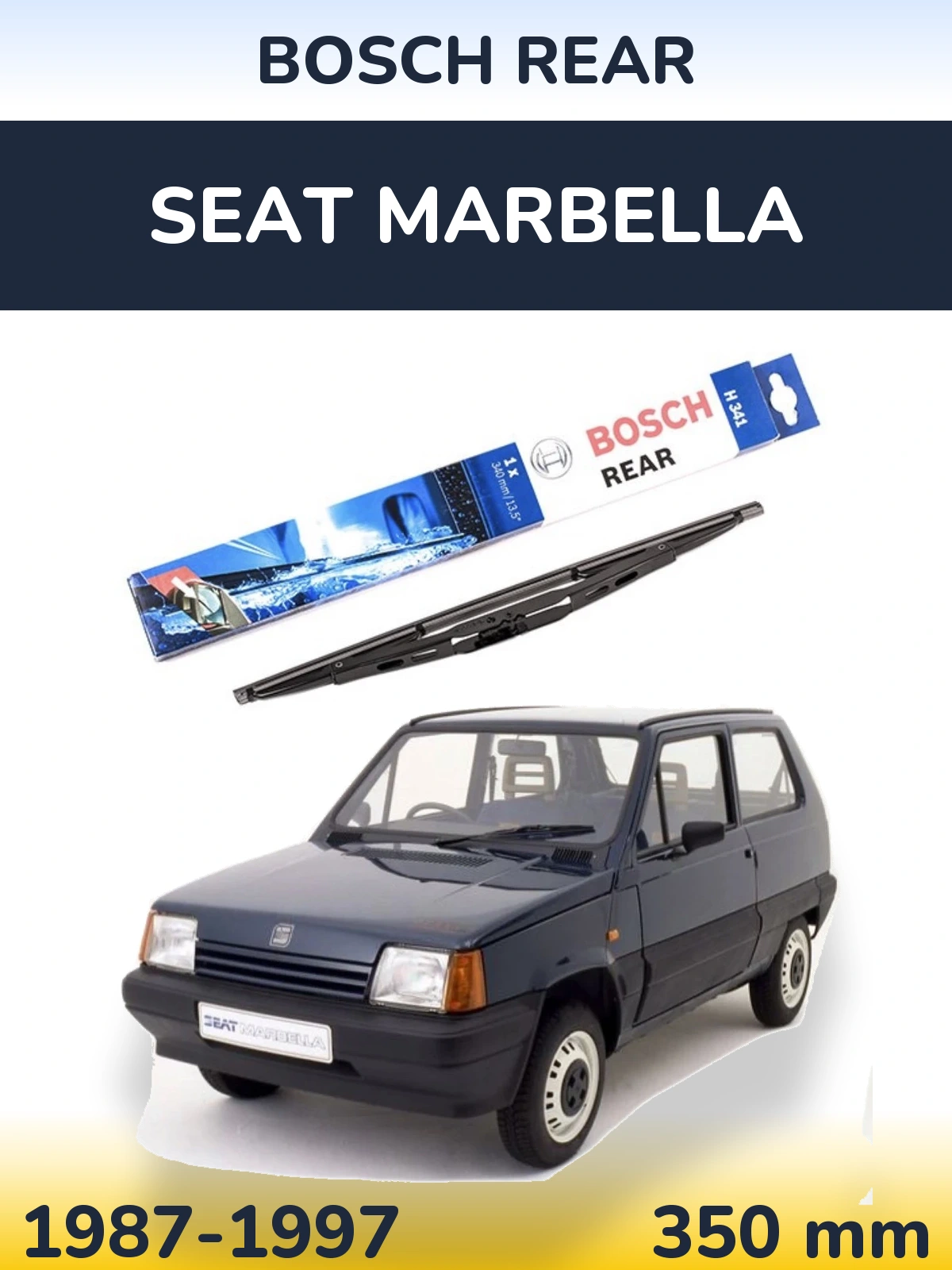 Zadní stěrač BOSCH Rear 340 mm pro SEAT Marbella 1987-1997