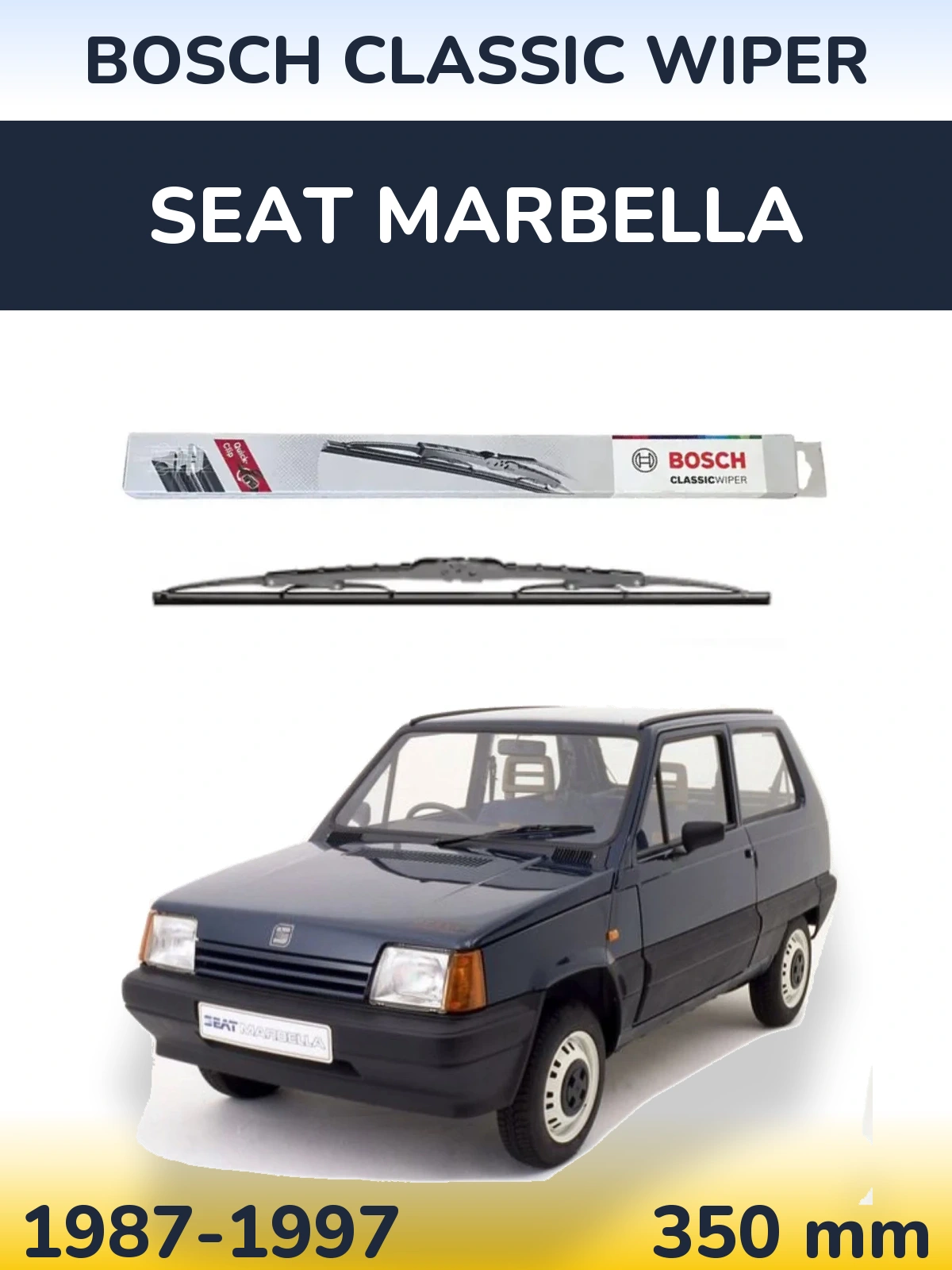 Zadní stěrač BOSCH Classic Wiper 340 mm pro SEAT Marbella 1987-1997
