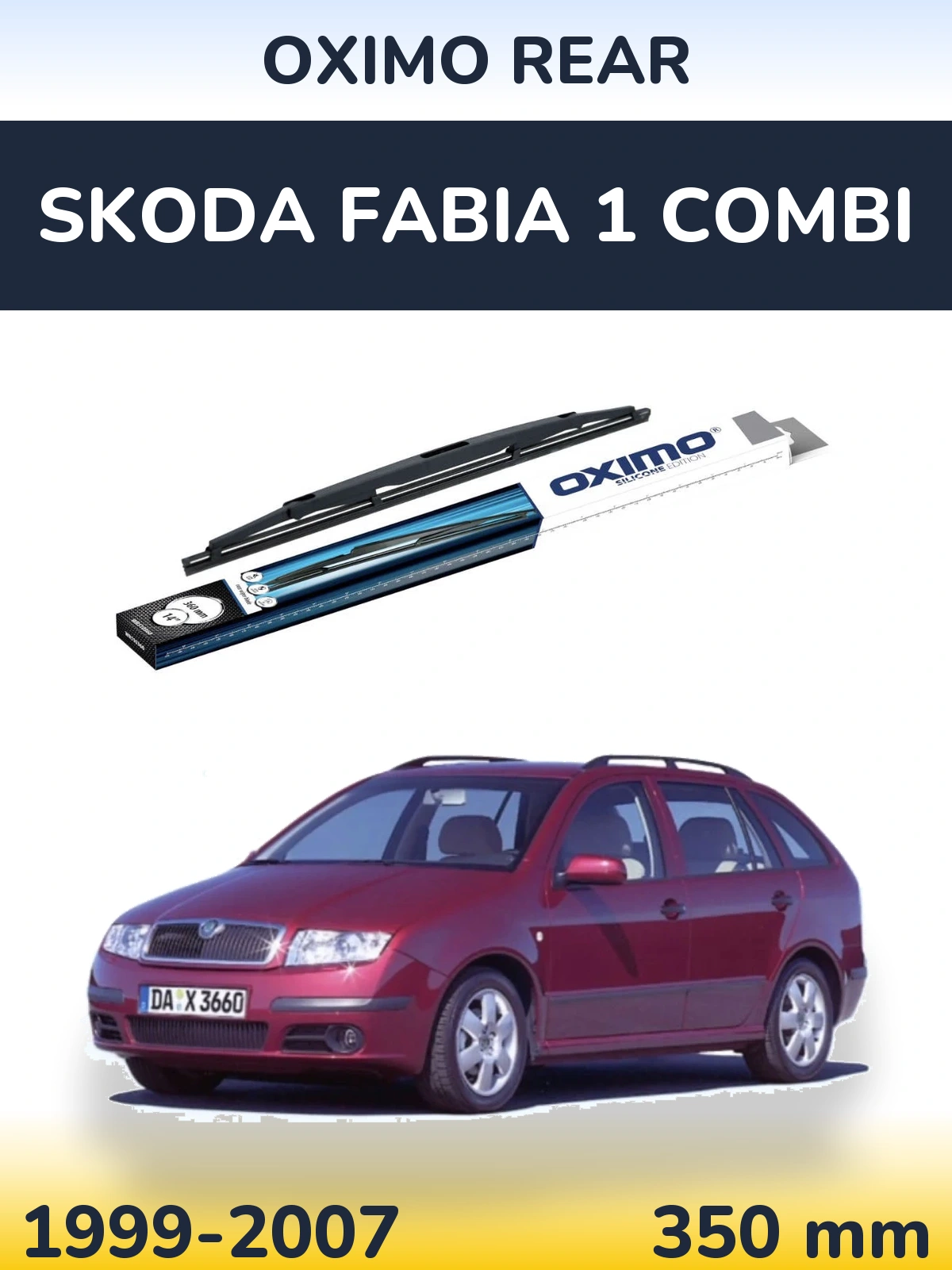 Zadní stěrač Oximo Rear 360 mm pro Skoda Fabia 1 Combi 1999-2007