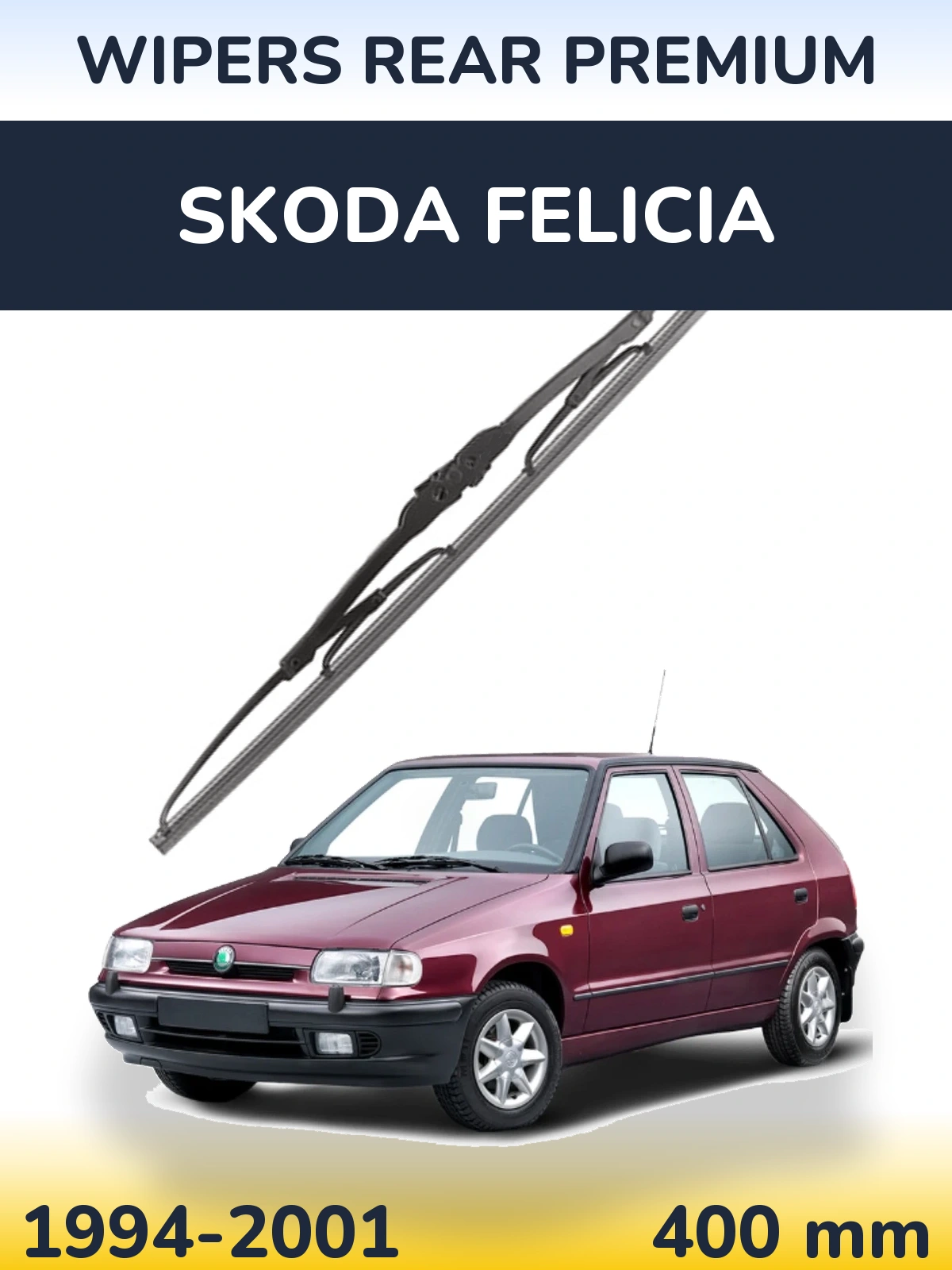 Zadní stěrač WIPERS REAR PREMIUM 400 mm pro Skoda Felicia 1994-2001