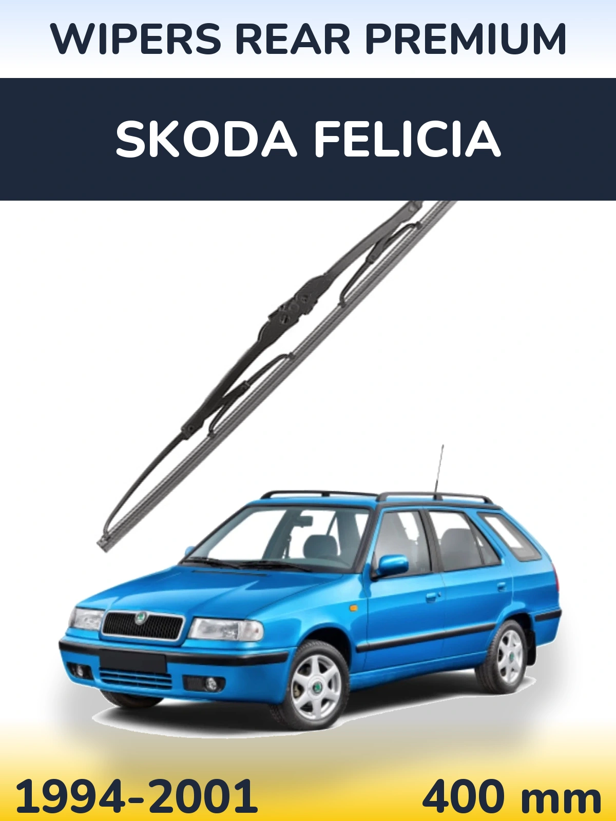 Zadní stěrač WIPERS REAR PREMIUM 400 mm pro Skoda Felicia 1994-2001