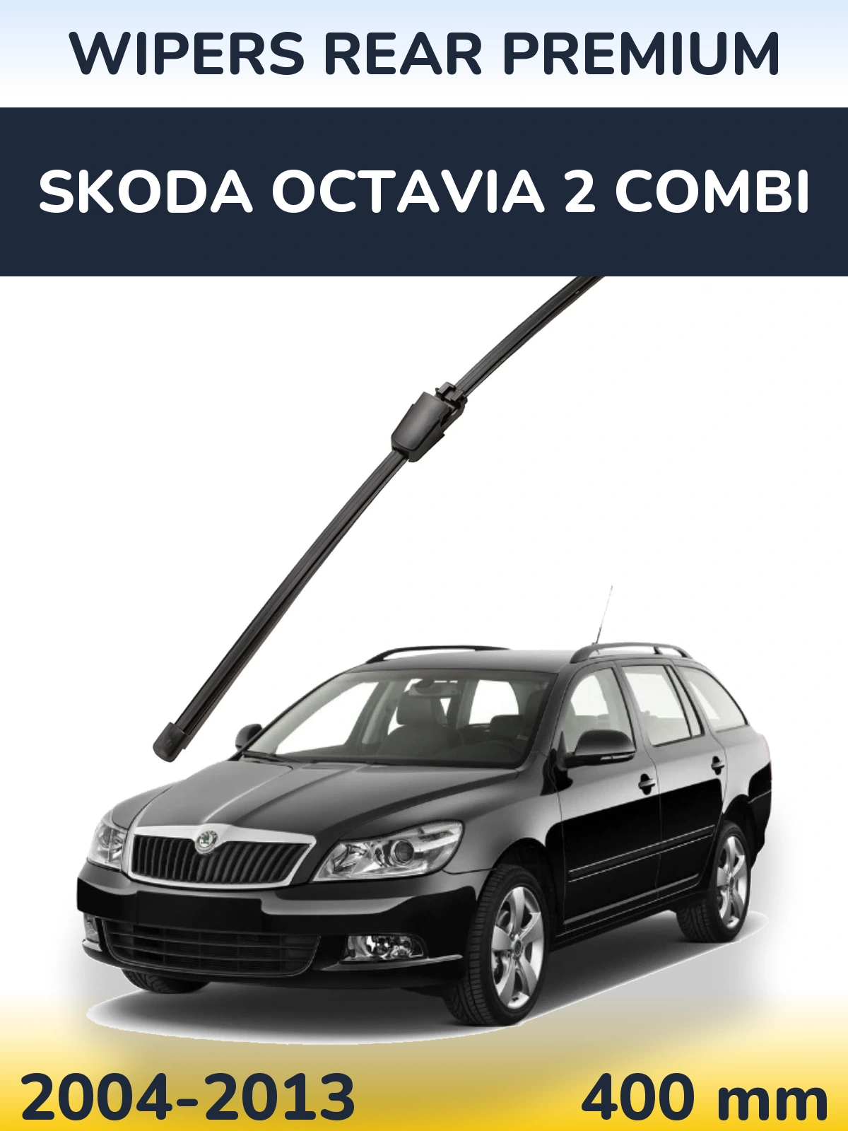 Zadní stěrač WIPERS REAR PREMIUM 400 mm pro Skoda Octavia 2 Combi 2004-2013