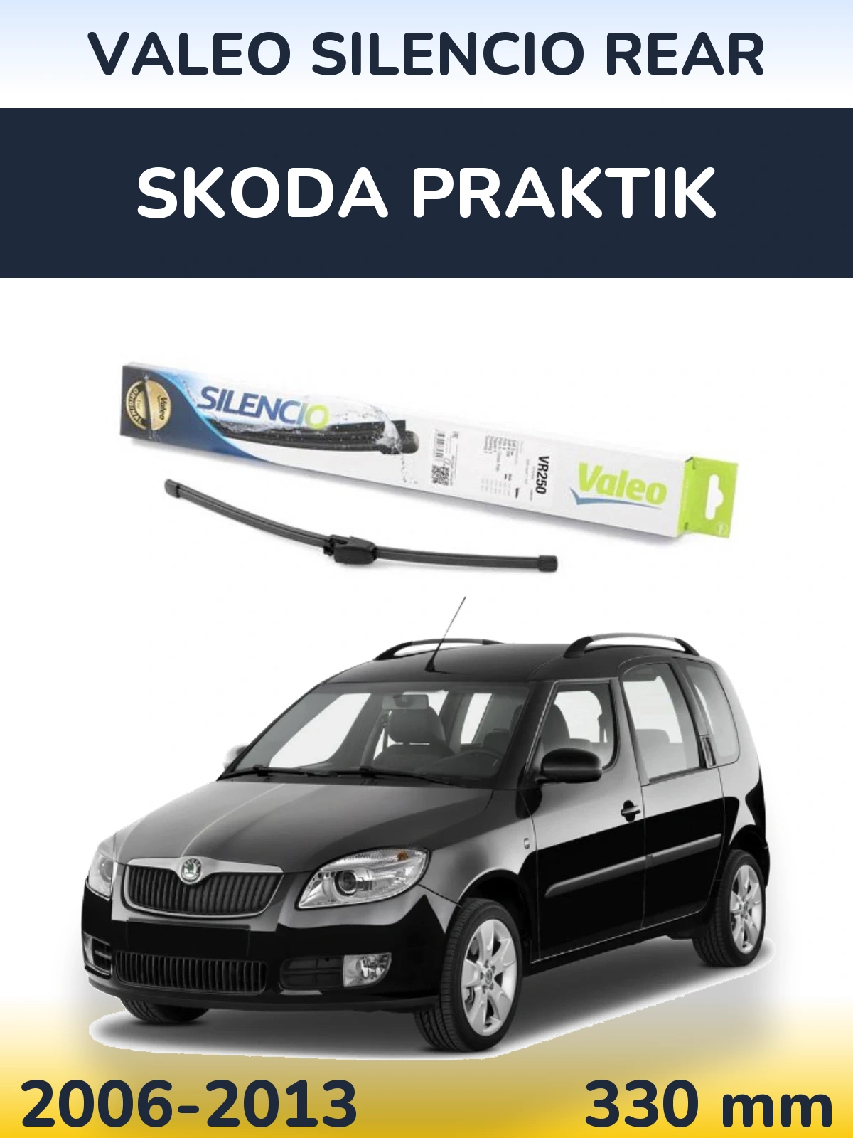 Zadní stěrač Valeo Silencio Rear 335 mm pro Skoda Praktik 2006-2013