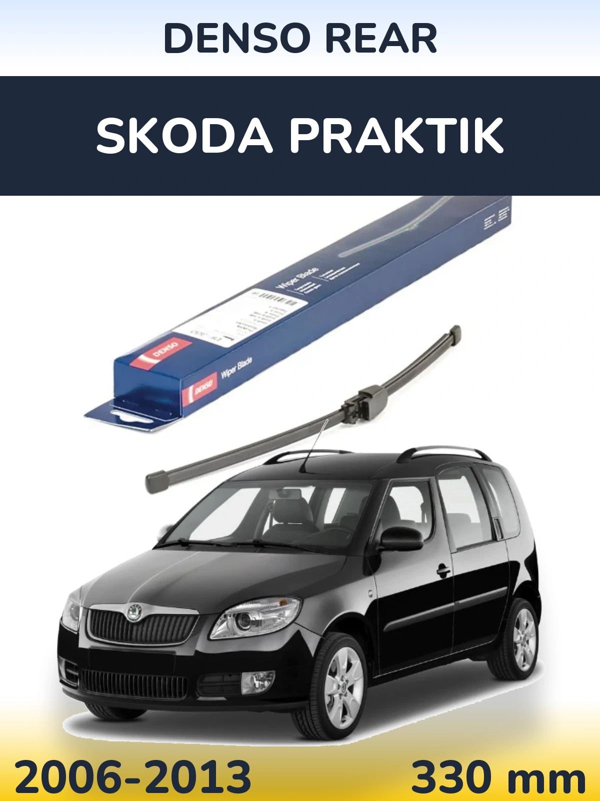 Zadní stěrač Denso Rear 335 mm pro Skoda Praktik 2006-2013