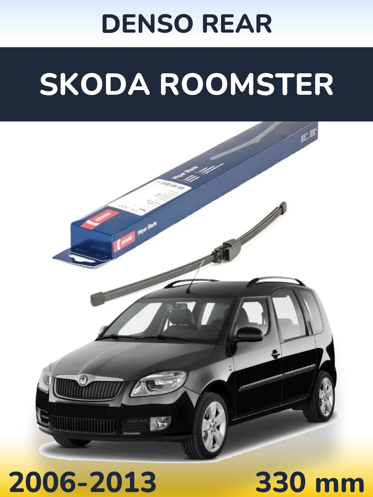Zadní stěrač Denso Rear 335 mm pro Skoda Roomster 2006-2013