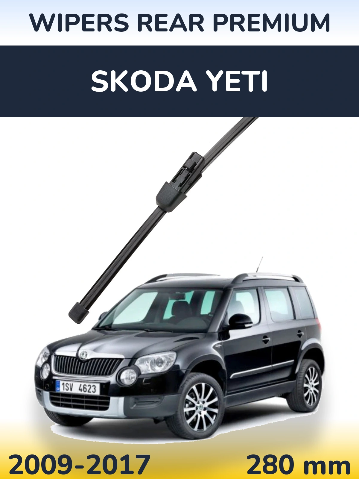 Zadní stěrač WIPERS REAR PREMIUM 280 mm pro Skoda Yeti 2009-2017