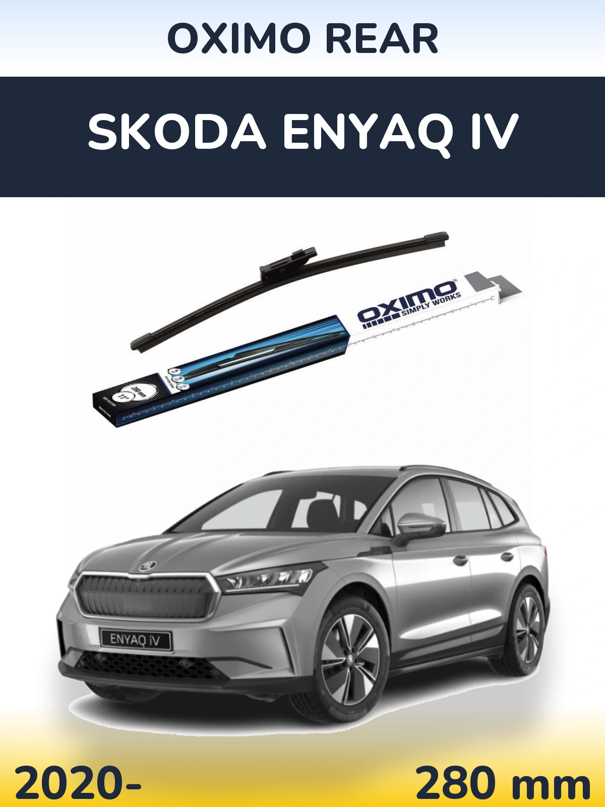 Zadní stěrač Oximo Rear 280 mm pro Skoda Enyaq iV 2020-2026