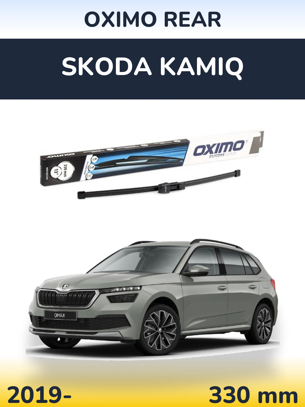 Zadní stěrač Oximo Rear 330 mm pro Skoda Kamiq 2019-2026