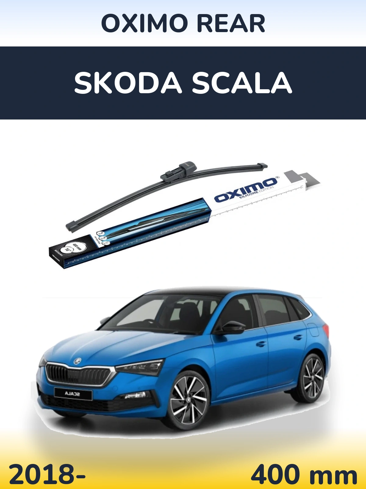 Zadní stěrač Oximo Rear 400 mm pro Skoda Scala 2018-2026
