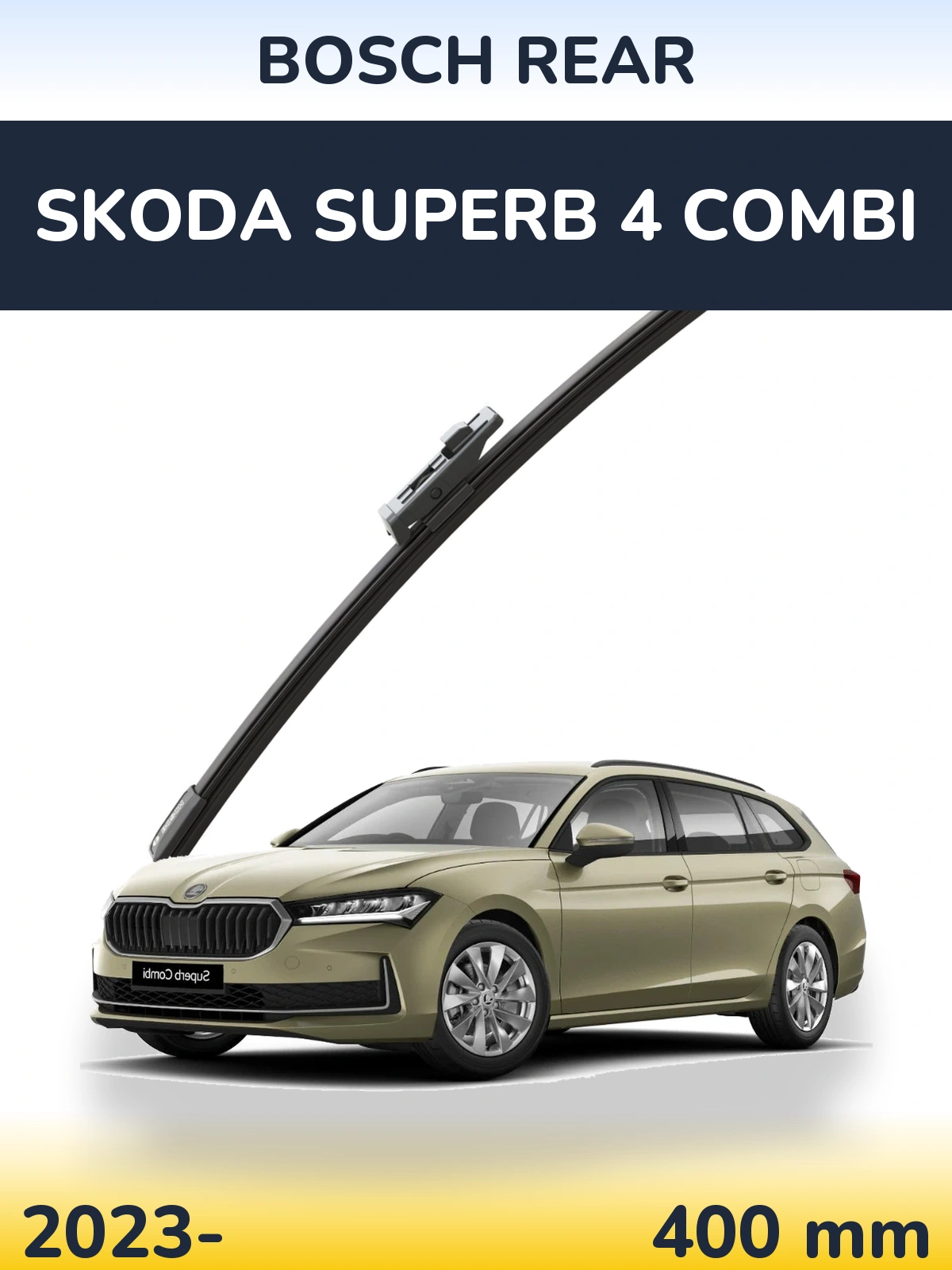 Zadní stěrač BOSCH Rear 400 mm pro Skoda Superb 4 Combi 2023-2026