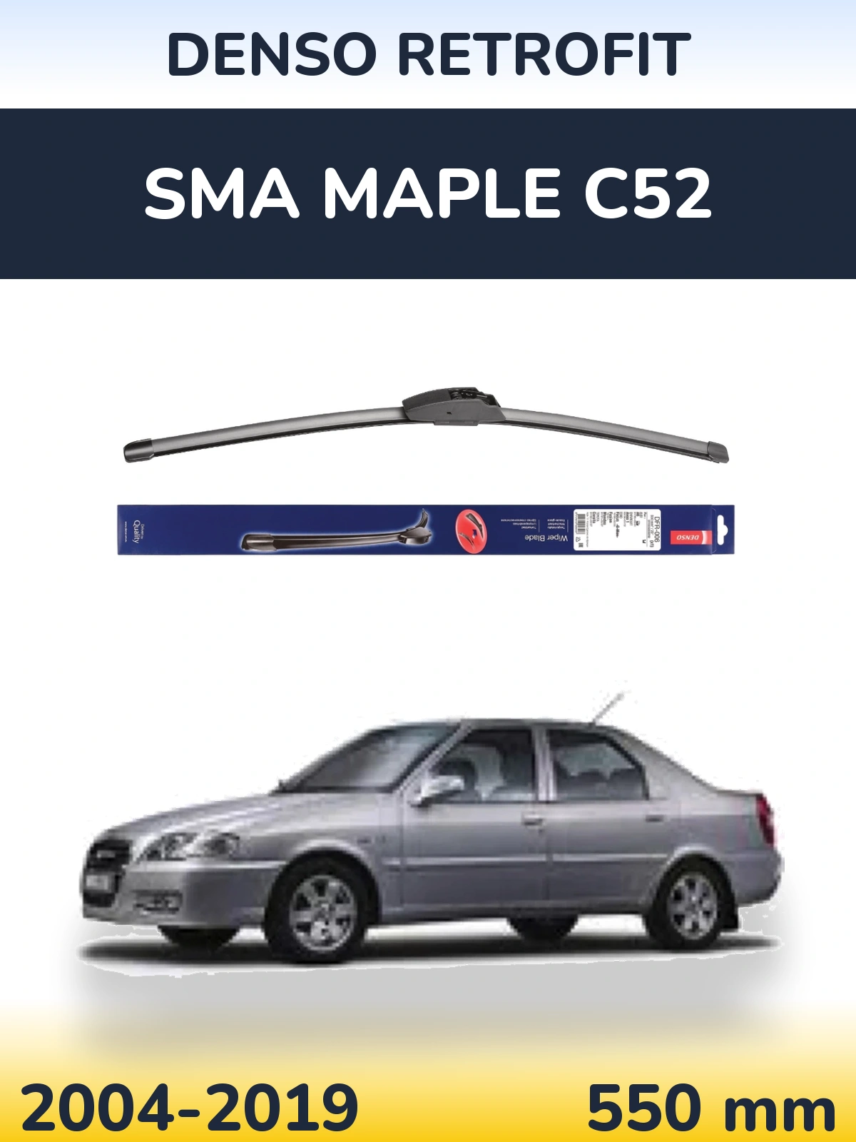 Přední stěrač Denso Retrofit 550 mm pro SMA Maple C52 2004-2019